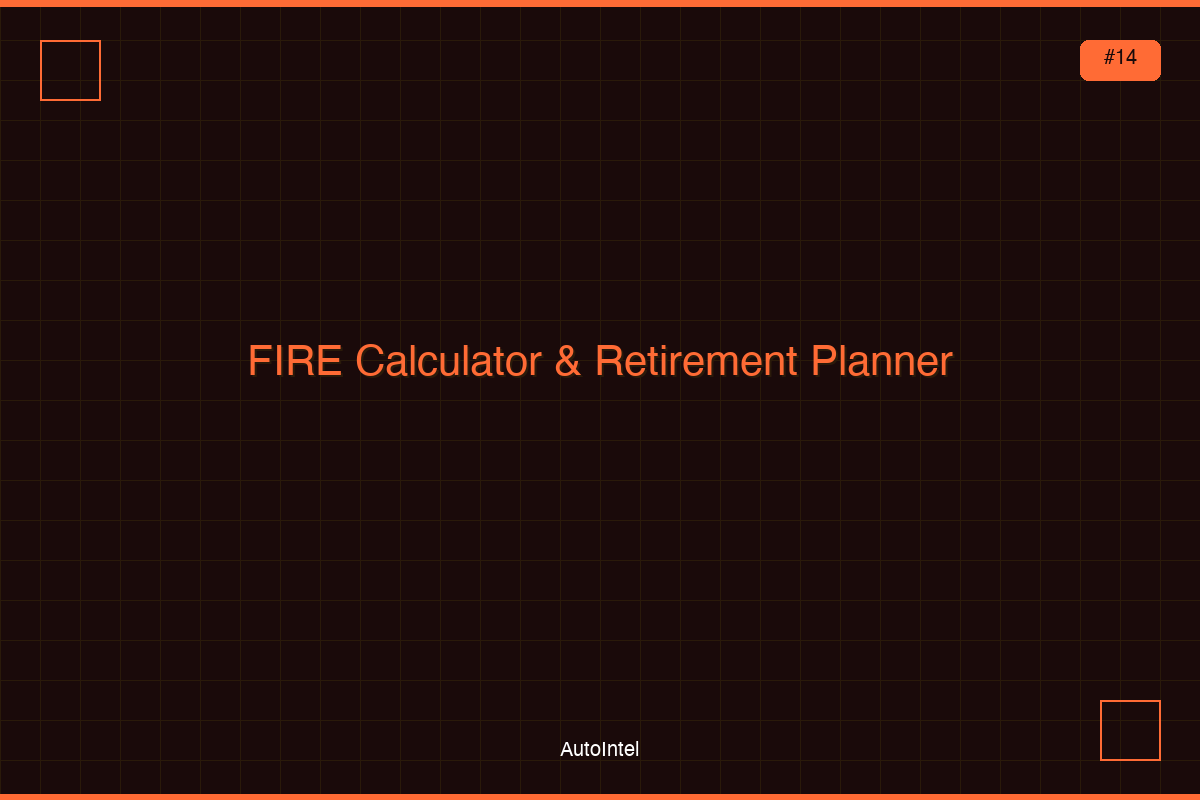 FIRE Calculator & Retirement Planner — Financial Independence Excel Workbook