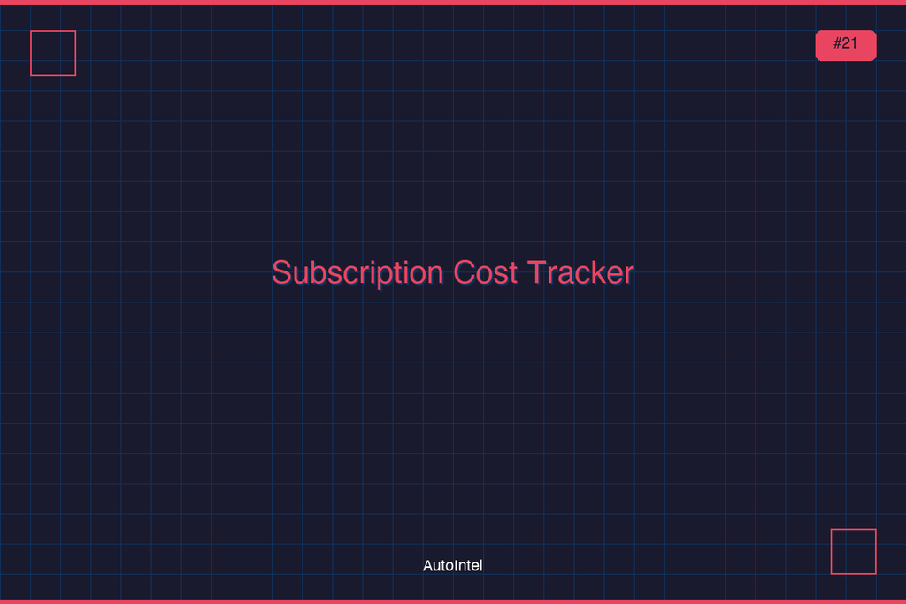 Subscription Cost Tracker & Optimizer — Excel Workbook
