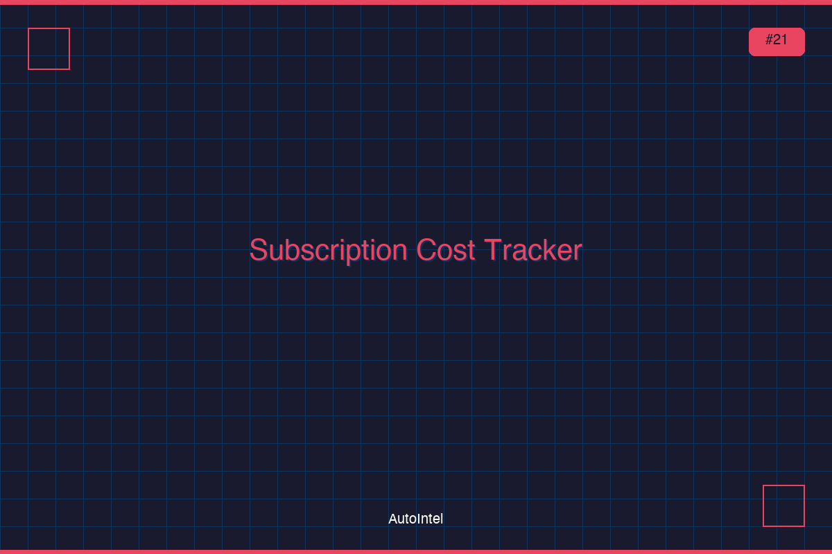 Subscription Cost Tracker & Optimizer — Excel Workbook