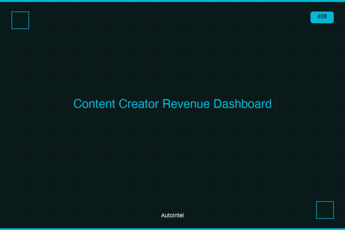 Content Creator Revenue & Growth Dashboard — Multi-Platform Income Tracker