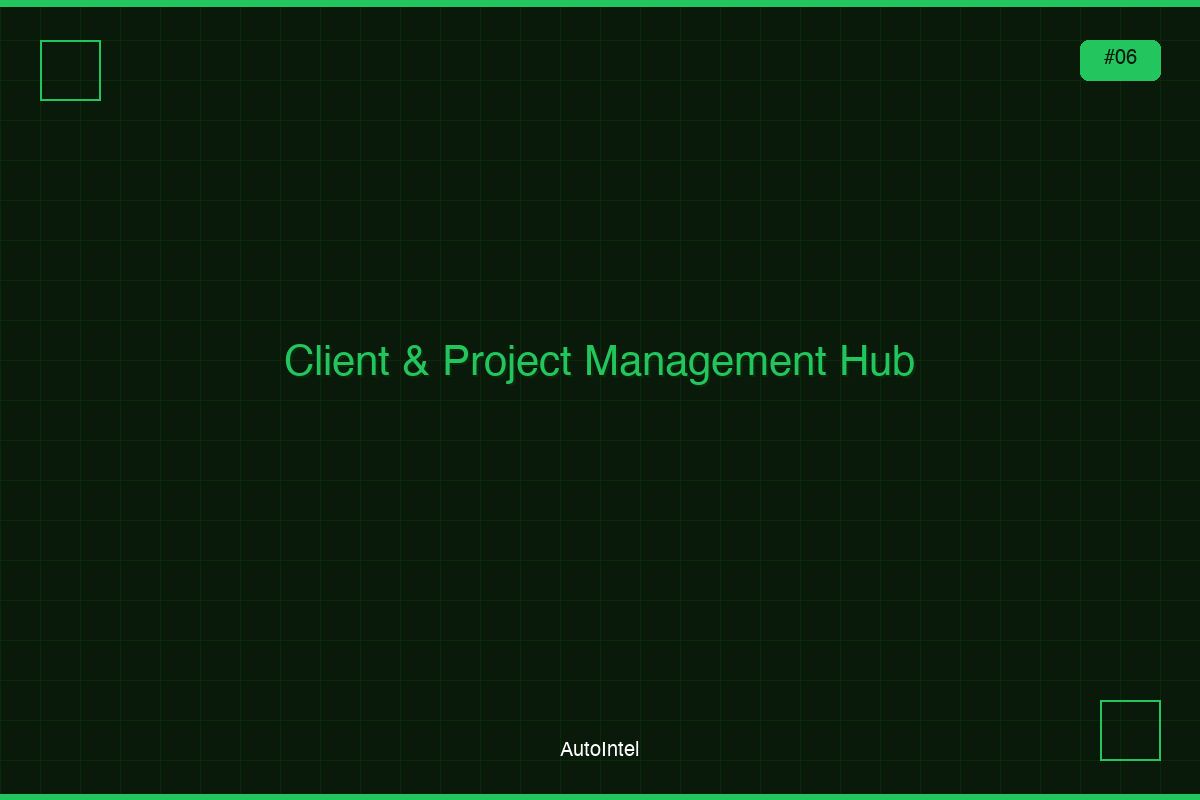Client & Project Management Hub — Freelancer Excel Workbook