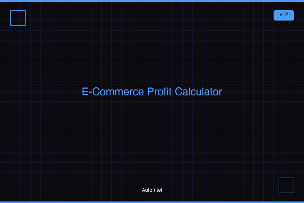 E-Commerce Profit Calculator & Fee Analyzer — Complete Excel Workbook
