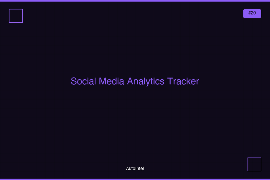 Social Media Analytics & Growth Tracker 2026 — Multi-Platform Excel Dashboard for Creators & Brands