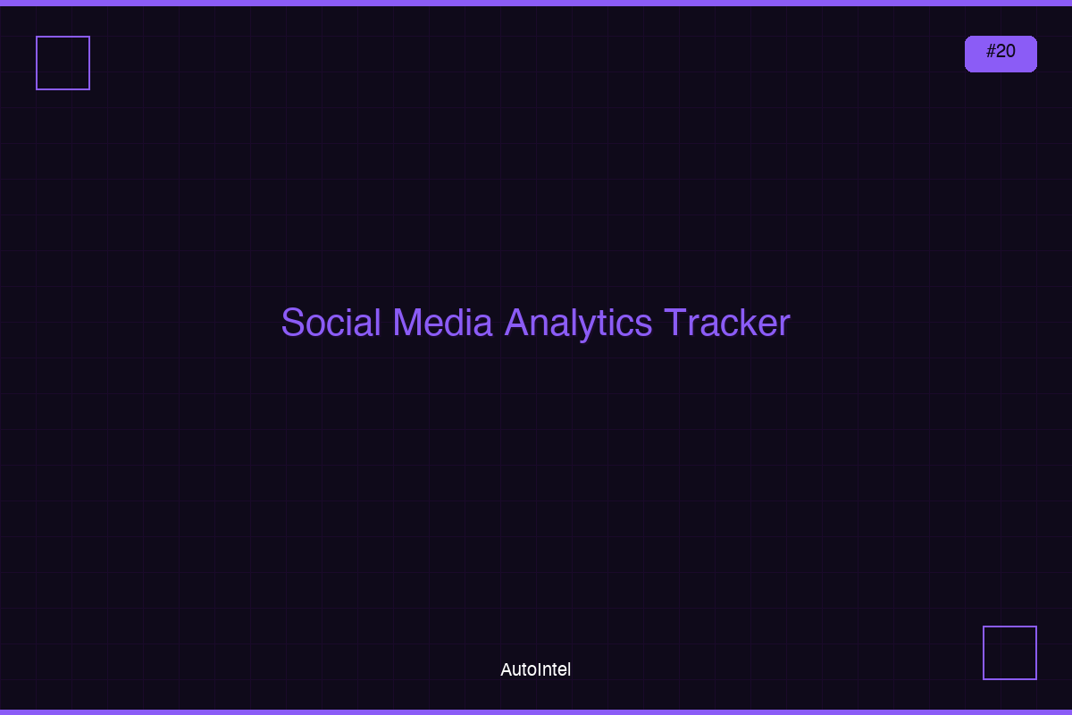 Social Media Analytics & Growth Tracker 2026 — Multi-Platform Excel Dashboard for Creators & Brands