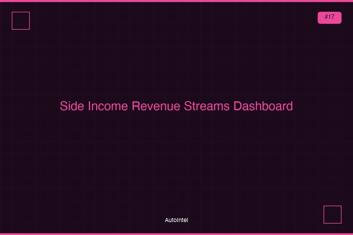 Side Income & Multiple Revenue Streams Dashboard — Excel Workbook