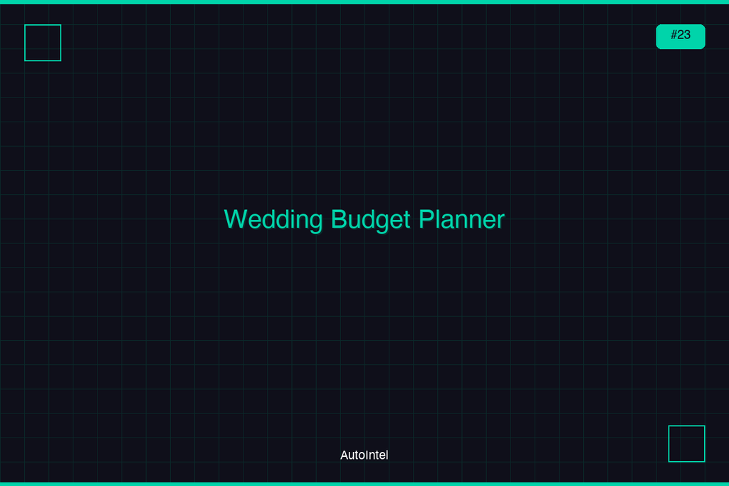Wedding Budget Planner & Expense Tracker 2026 — Complete Excel Workbook for Brides & Wedding Planners