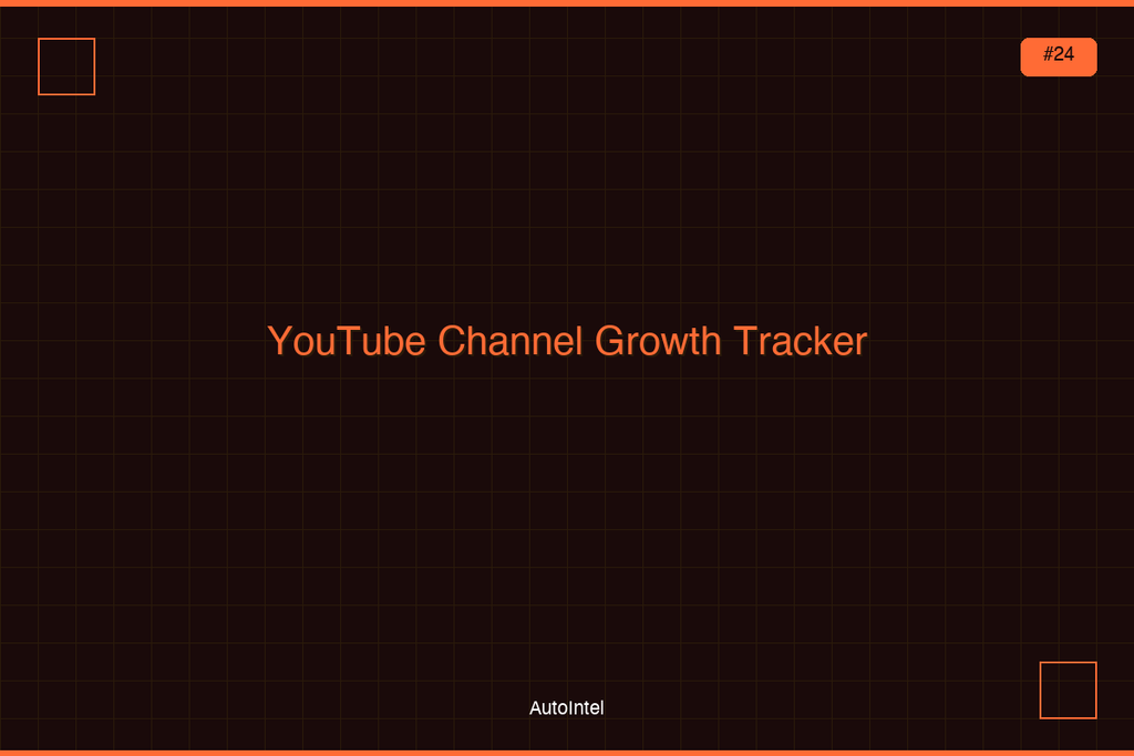 YouTube Channel Growth & Monetization Tracker — Excel Workbook