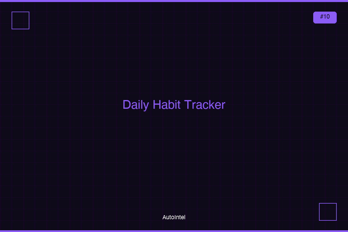 Daily Habit Tracker & Life Score Dashboard